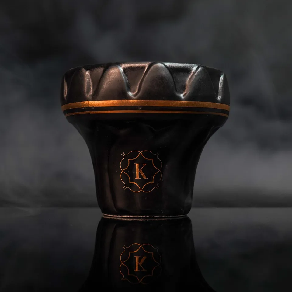 olla-x-kaloud-mercury-foyer-chicha-c-ramique-noir-or image 1