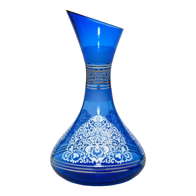 mya-olla-vase-chicha-en-verre-bleu-fonc image 1