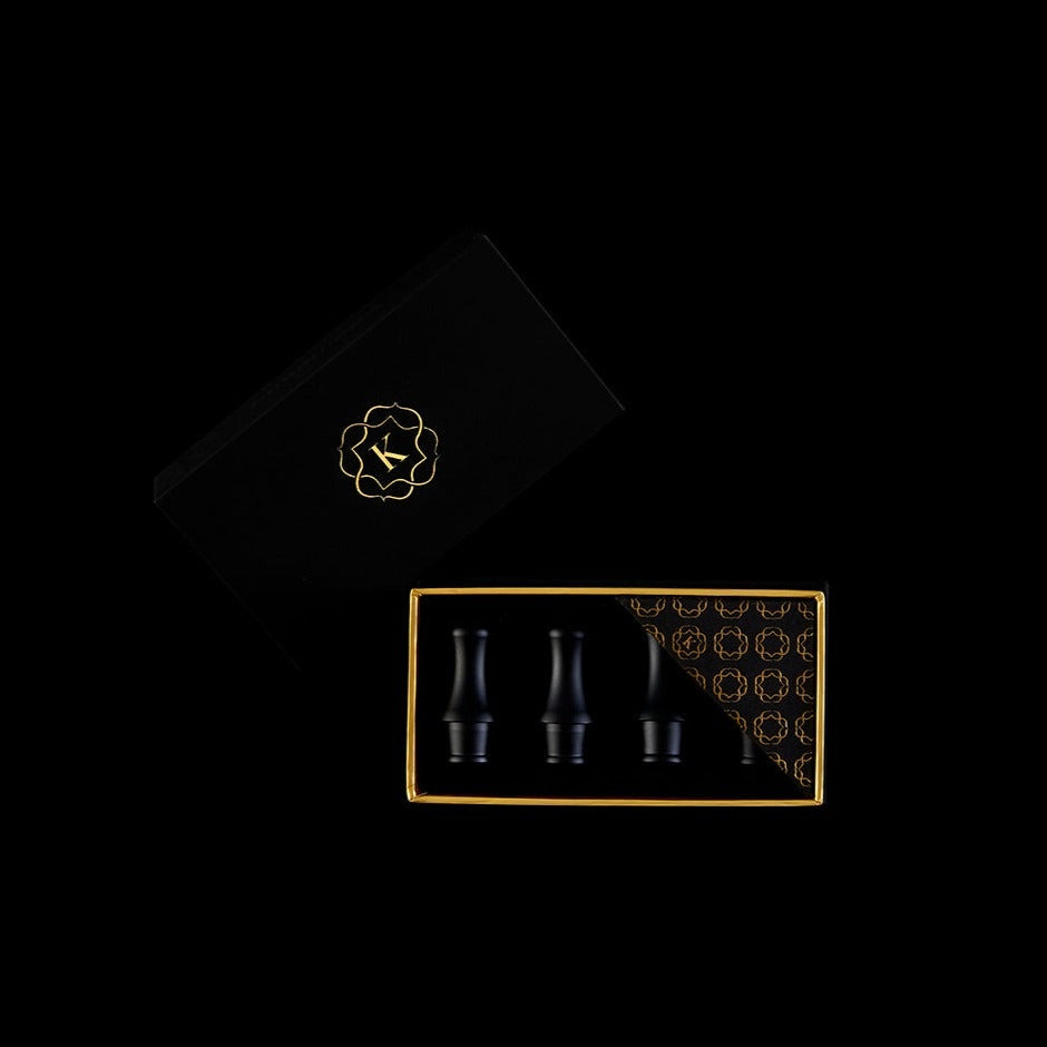 kaloud-aeolis-niris-embouts-tuyau-chicha-noirs-lot-de-4-inox image 1