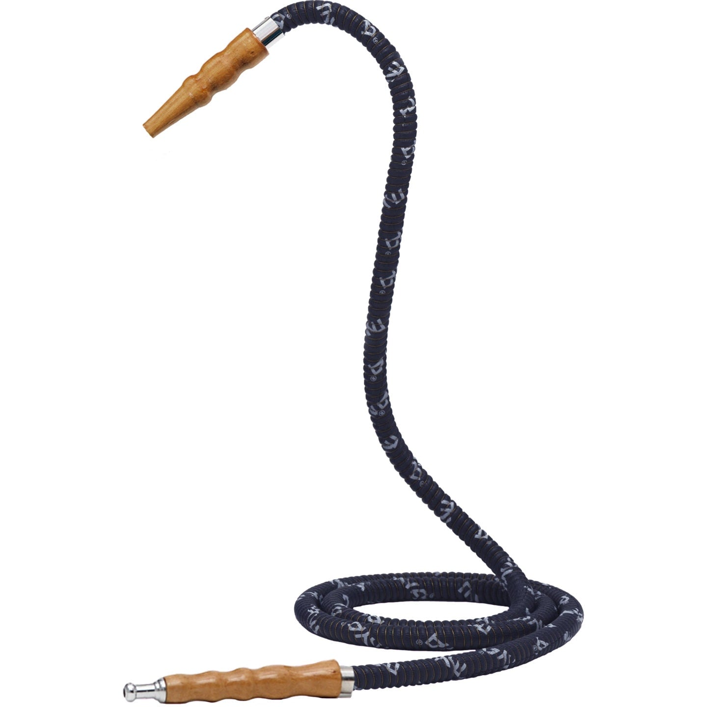 mya-622-tuyau-chicha-cuir-noir-embout-m-tal image 2