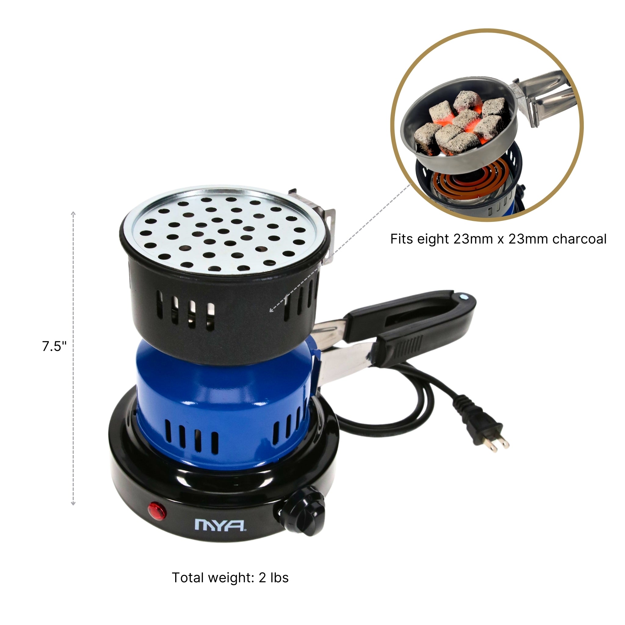 mya-charcoal-burner-allume-charbon-lectrique-noir-650w image 2
