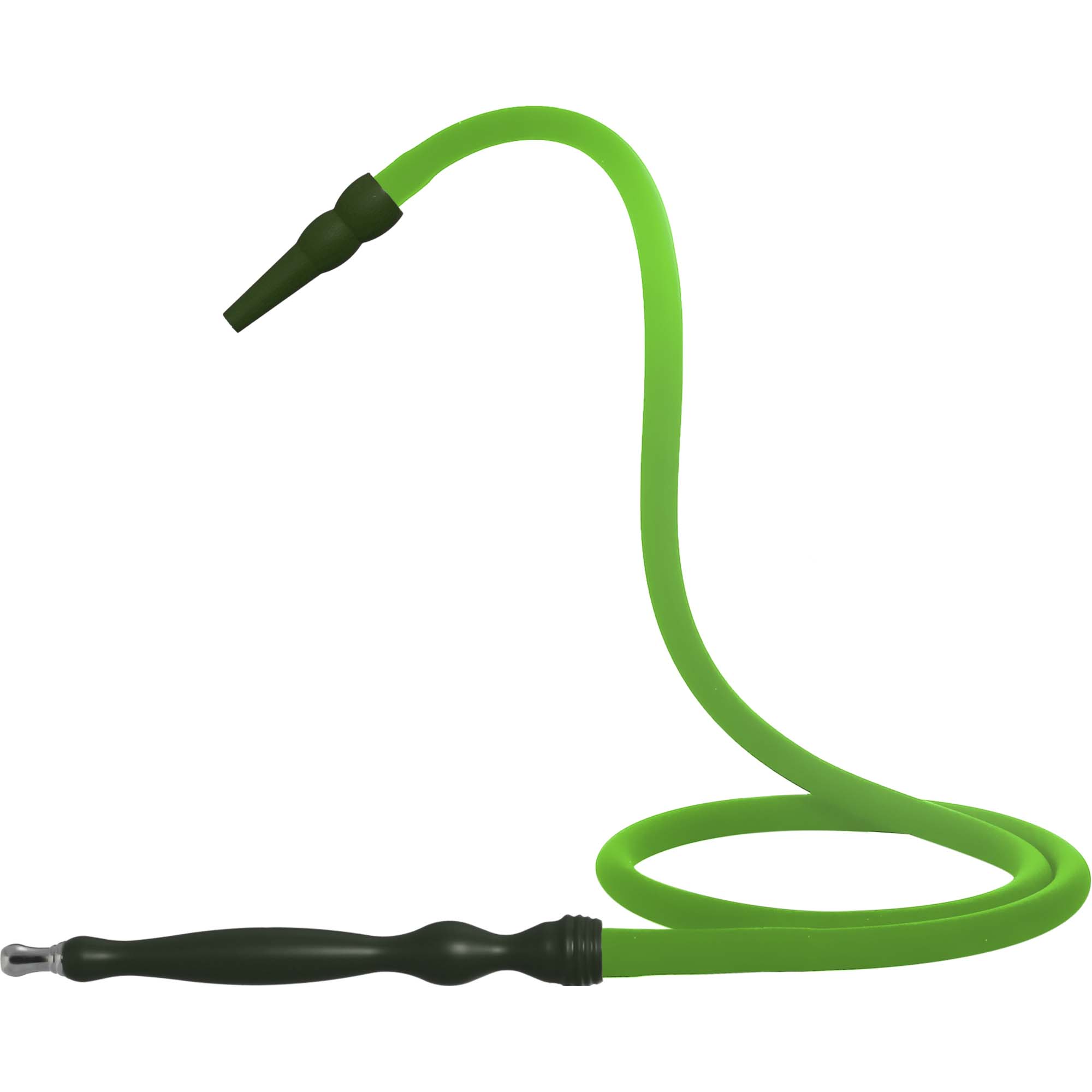 mya-632s-tuyau-chicha-silicone-vert-manche-long image 1