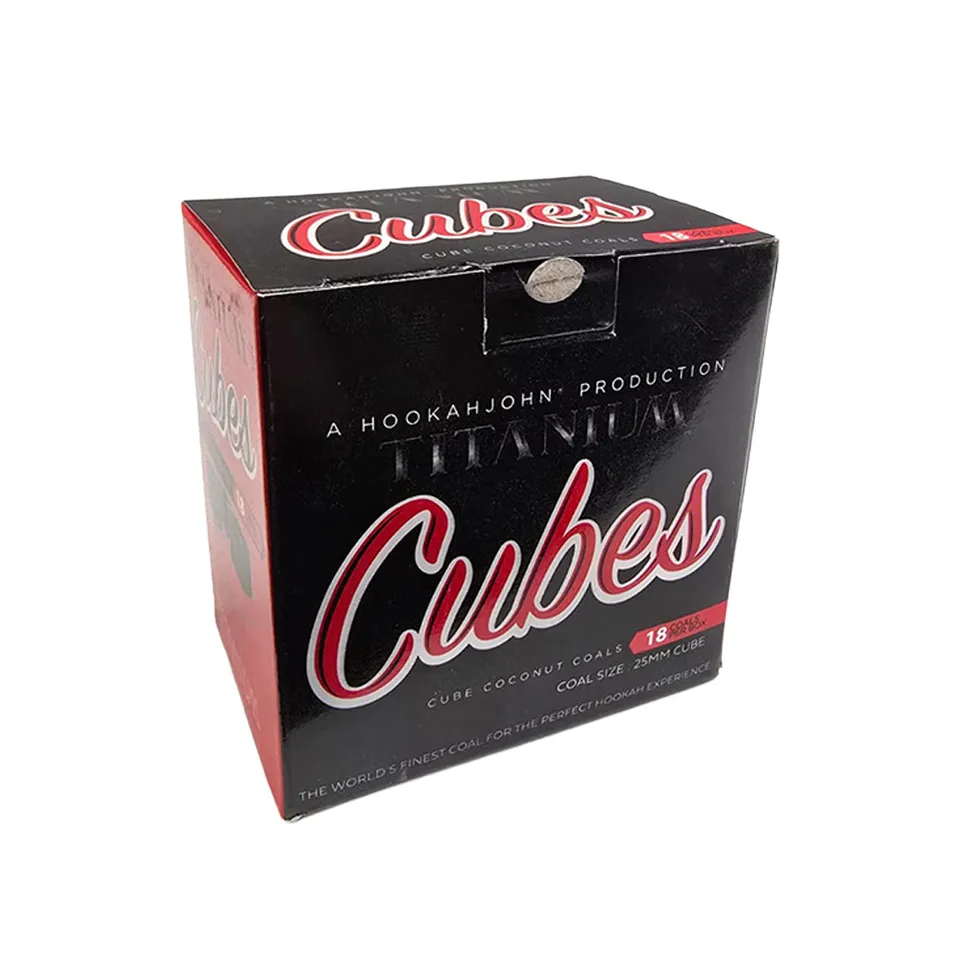hookah-john-titanium-cubes-charbon-chicha-naturel-18-pcs image 1