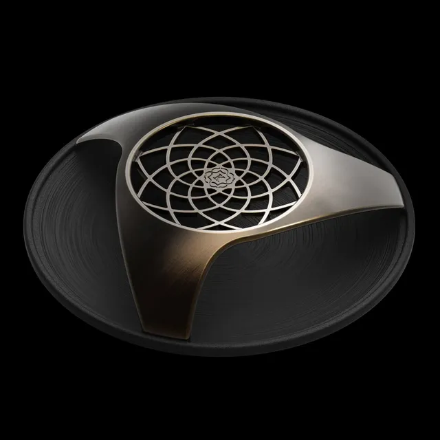 kaloud-aeras-porte-charbon-bronze-lace-cendrier-c-ramique image 1