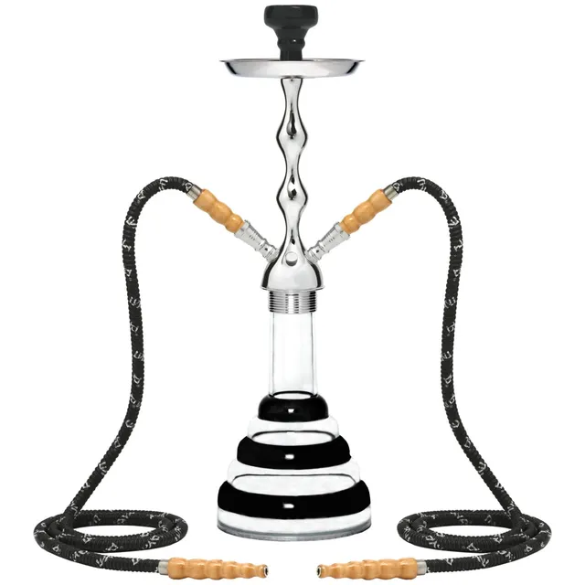 mya-274t-100-2h-chicha-acrylique-noire-2-tuyaux-61-cm image 1