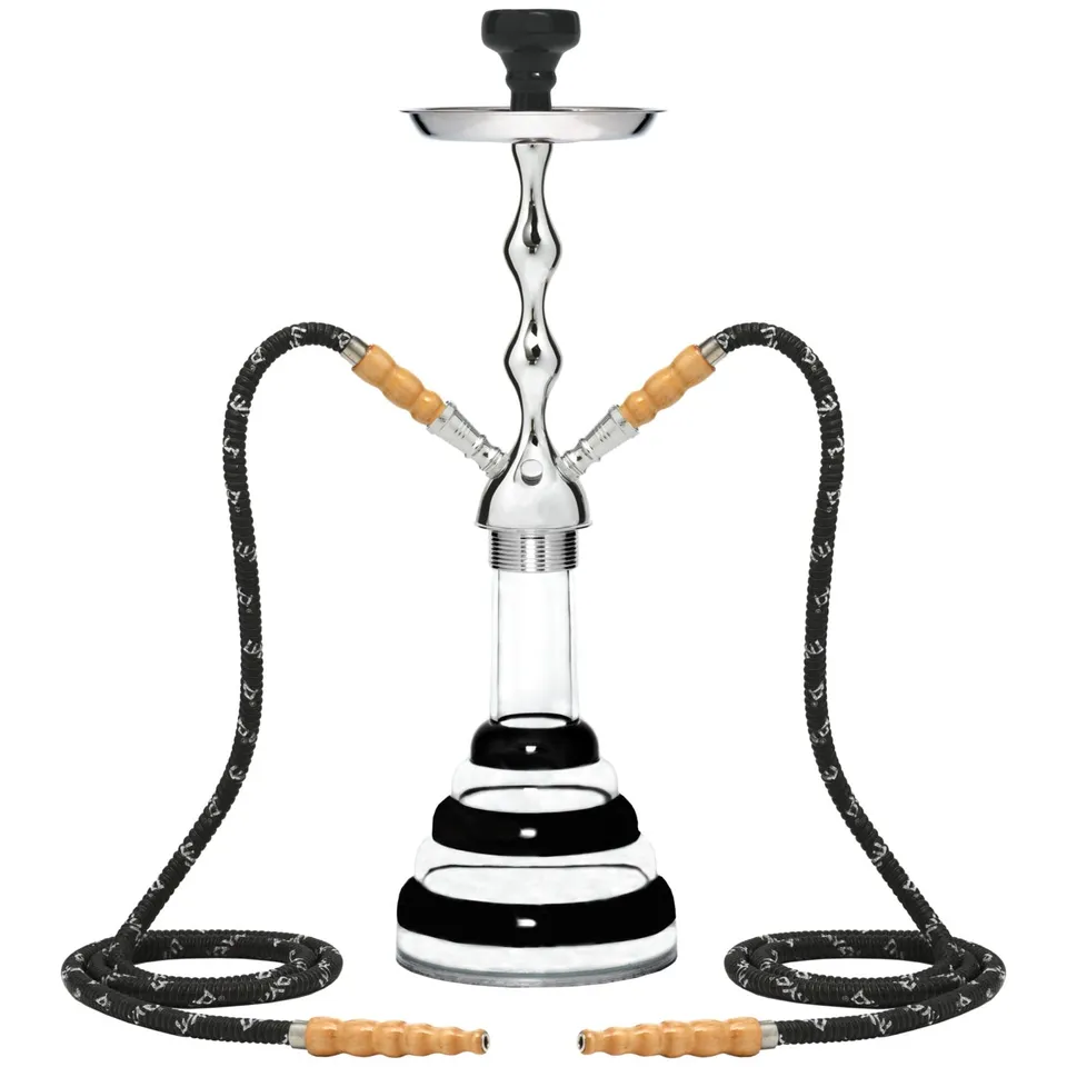 mya-274t-100-2h-chicha-acrylique-noire-2-tuyaux-61-cm image 1