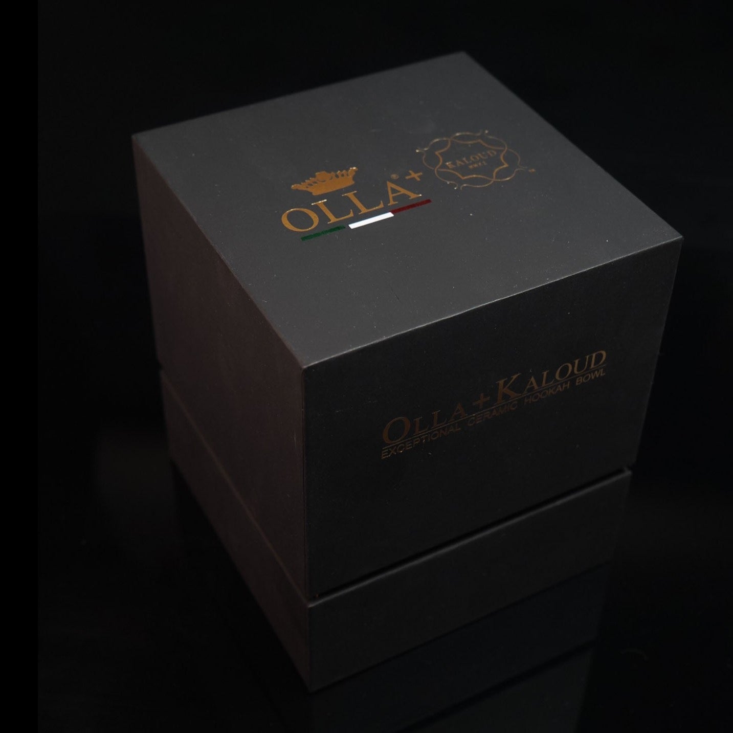 kaloud-olla-juno-foyer-chicha-c-ramique-noir-or image 6