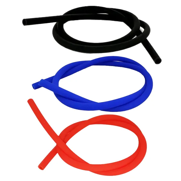 hookahjohn-tuyau-chicha-silicone-noir-soft-touch-150cm image 1