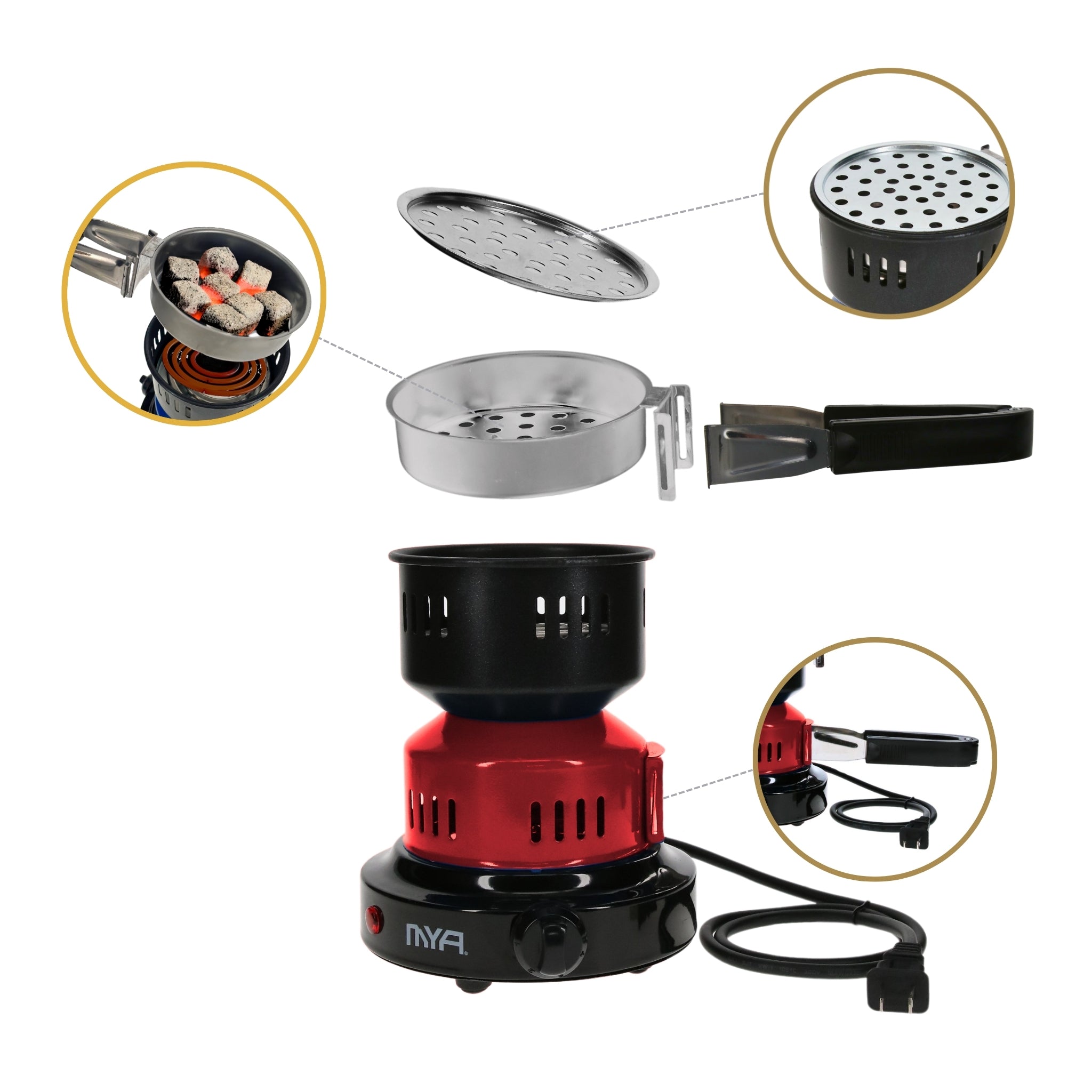 mya-charcoal-burner-allume-charbon-lectrique-noir-650w image 8