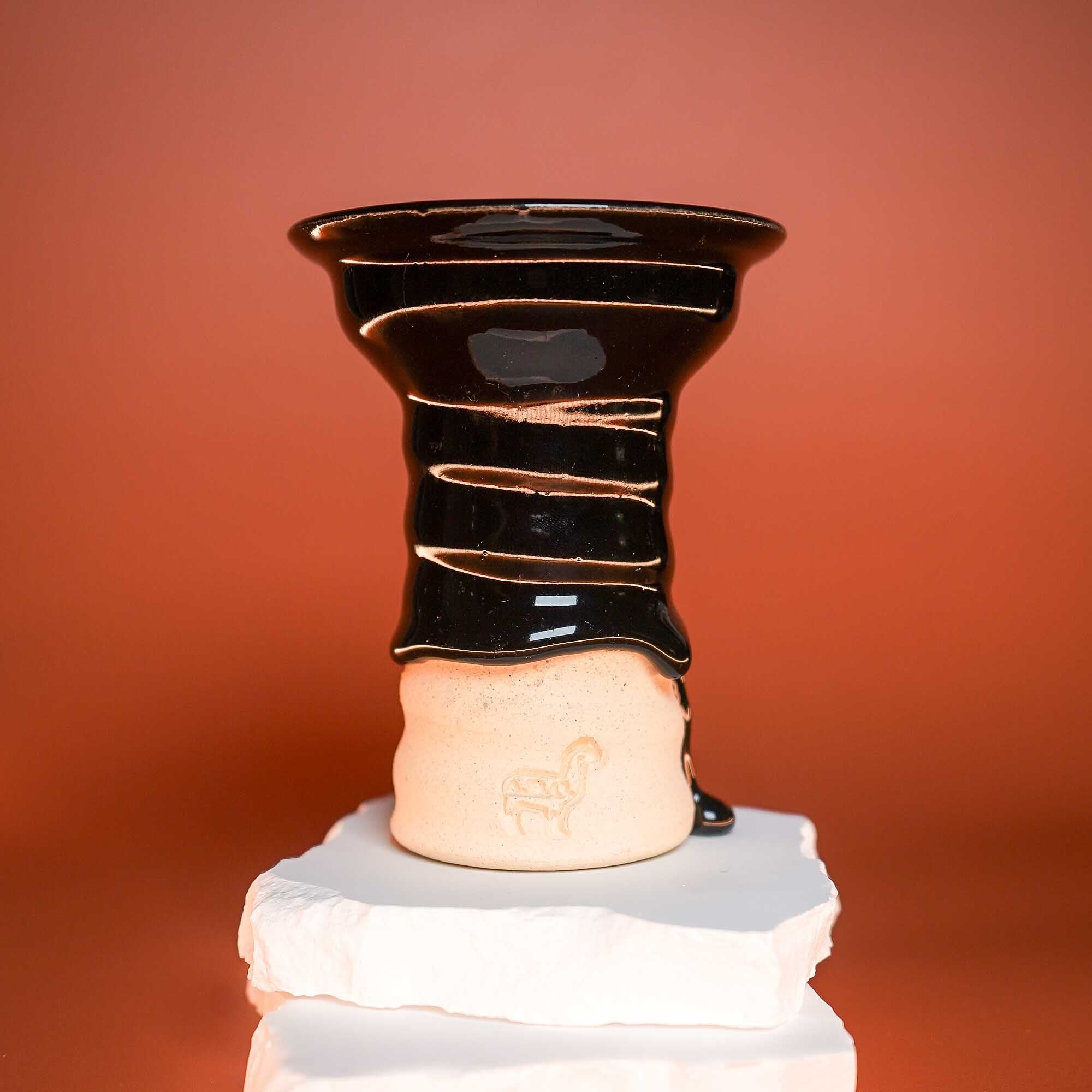 alpaca-kaloud-foyer-chicha-c-ramique-noir-brillant image 3