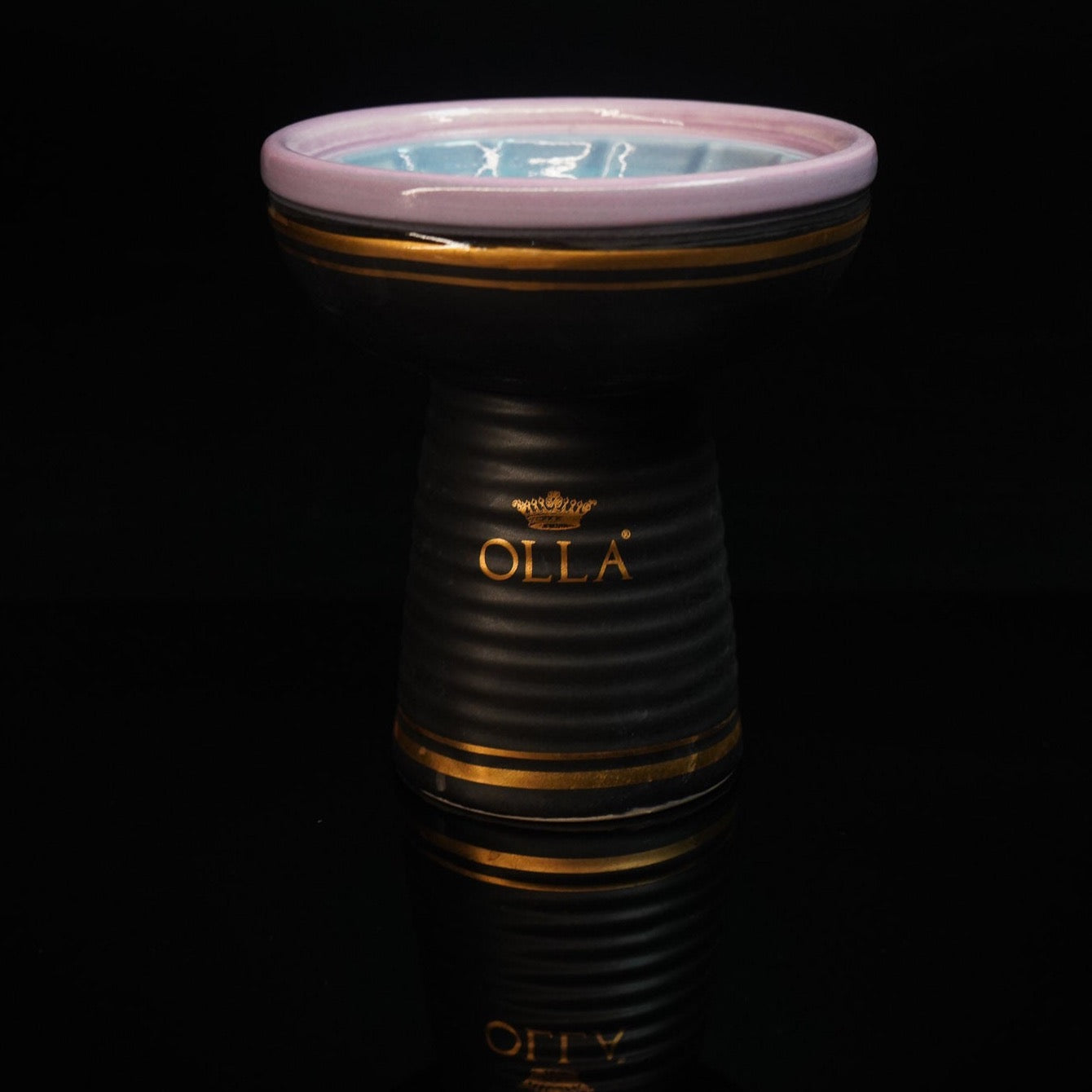kaloud-olla-juno-foyer-chicha-c-ramique-noir-or image 5