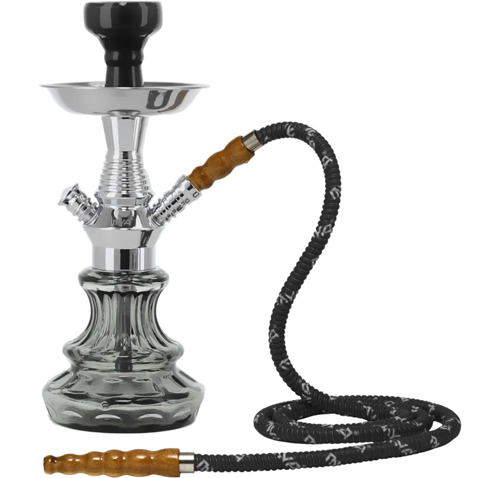 mya-lindo-266-petit-narguil-verre-gris-30-cm-2-tuyaux image 1