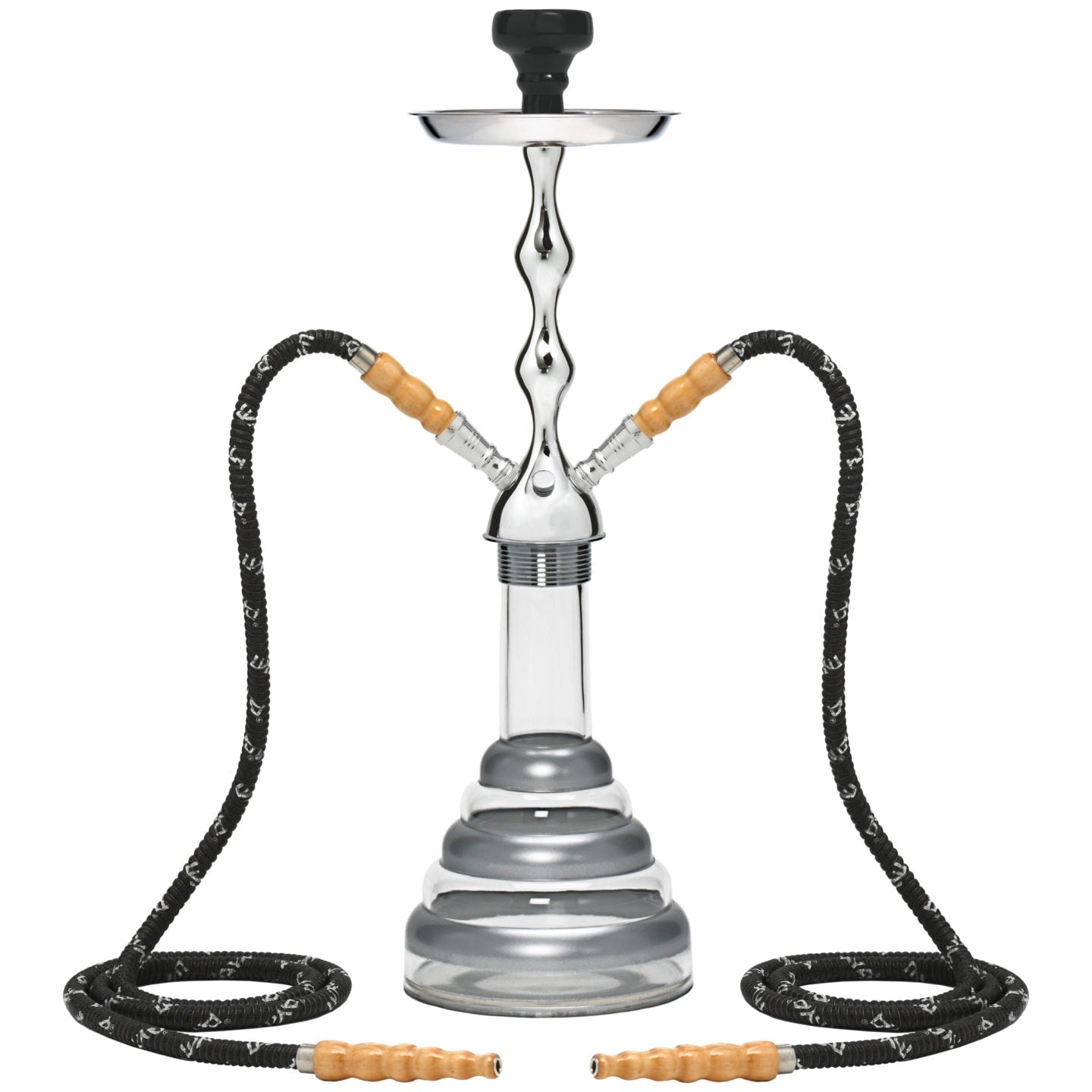mya-274t-100-2h-chicha-acrylique-noire-2-tuyaux-61-cm image 3