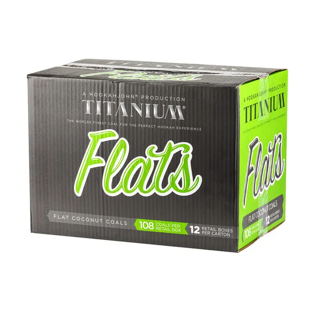 titanium-flats-charbon-naturel-chicha-caisse-12kg-plats image 1