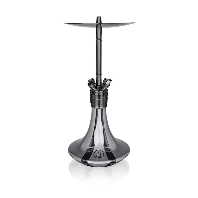 hookah-john-ultimate-black-gen-iii-chicha-black-gloss-4-tuyaux image 1