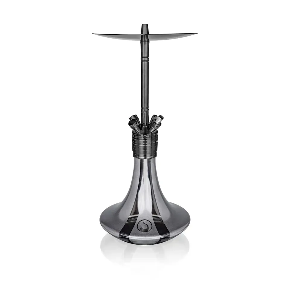hookah-john-ultimate-black-gen-iii-chicha-black-gloss-4-tuyaux image 1
