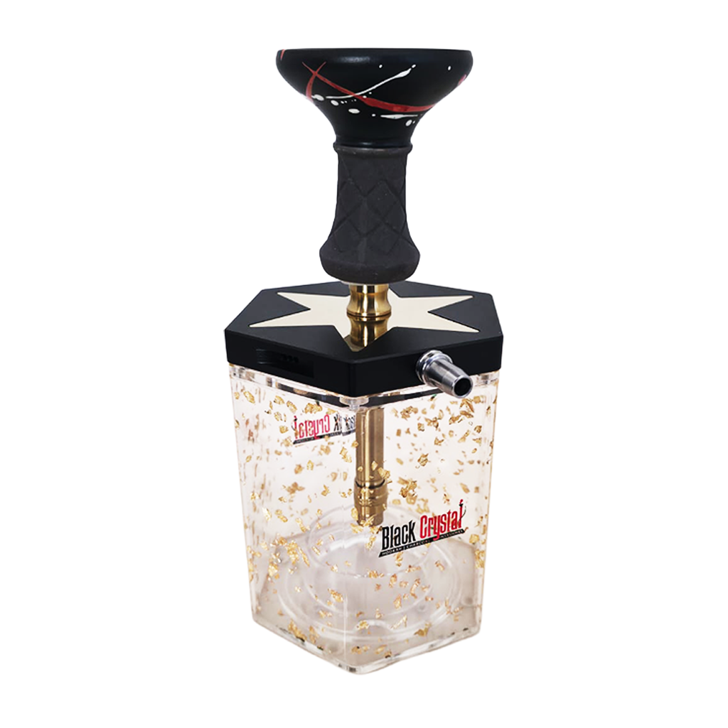 black-crystal-lunex-chicha-cube-feuille-or image 1