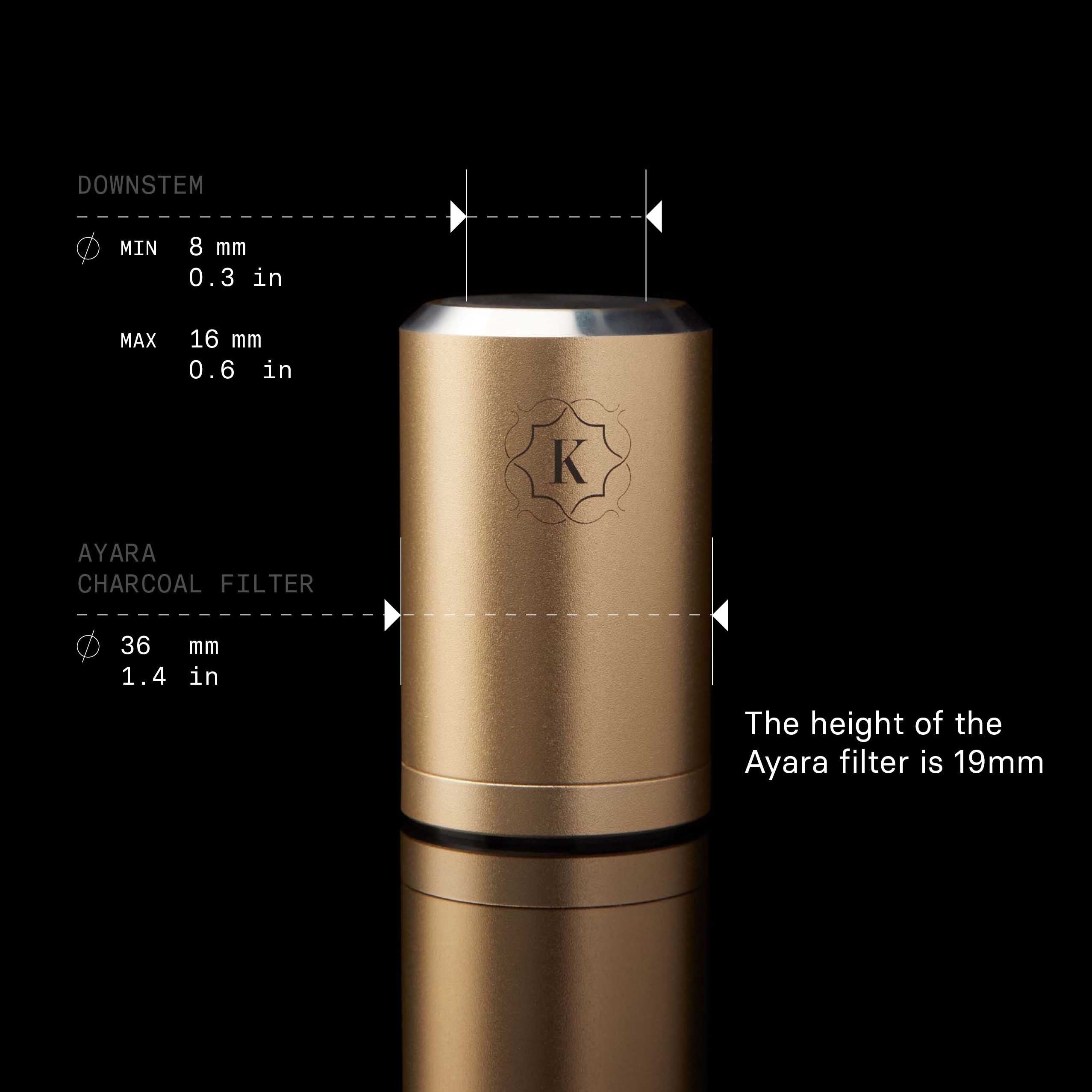 kaloud-ayara-adaptateur-filtre-charbon-chicha-short-diffuseur image 1