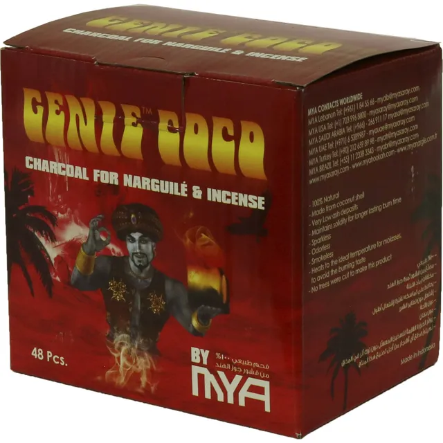 mya-genie-coco-charbon-chicha-coco-48-cubes-naturel image 1