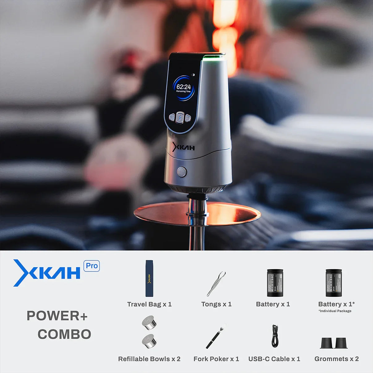 xkah-pro-power-combo-chicha-lectrique-graphite-batterie image 2
