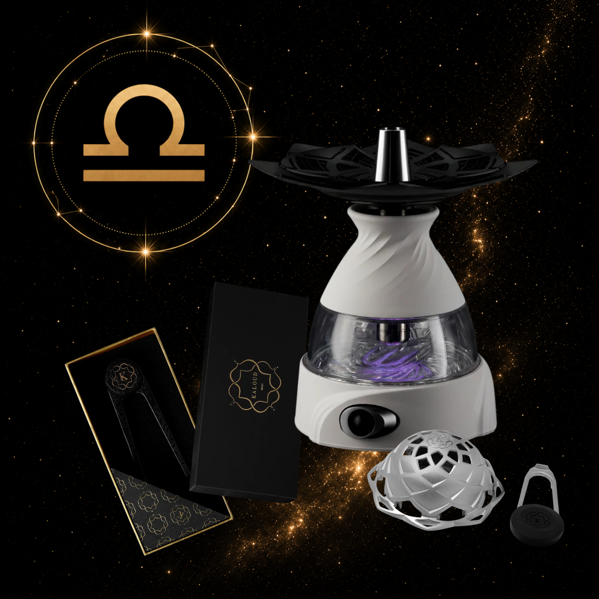 kaloud-krysalis-libra-zodiac-chicha-calix-2-0-blanche image 1