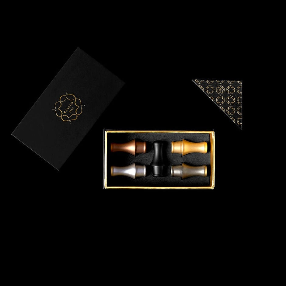 kaloud-aeolis-lot-5-embouts-chicha-inox-mixtes-hygi-niques image 1