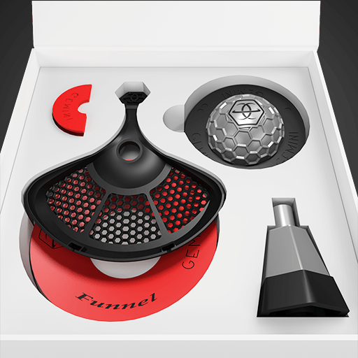 gemini-foyer-chicha-silver-chauffe-lat-rale-avec-couvercle image 2