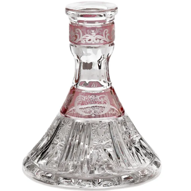 mya-40d2-115-vase-chicha-cristal-rouge-pyramide image 1