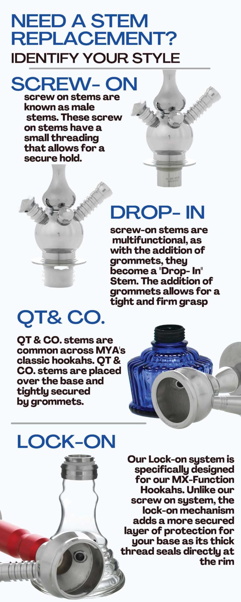 mya-stems-002t-colonne-chicha-laiton-chrome-gyptienne image 7