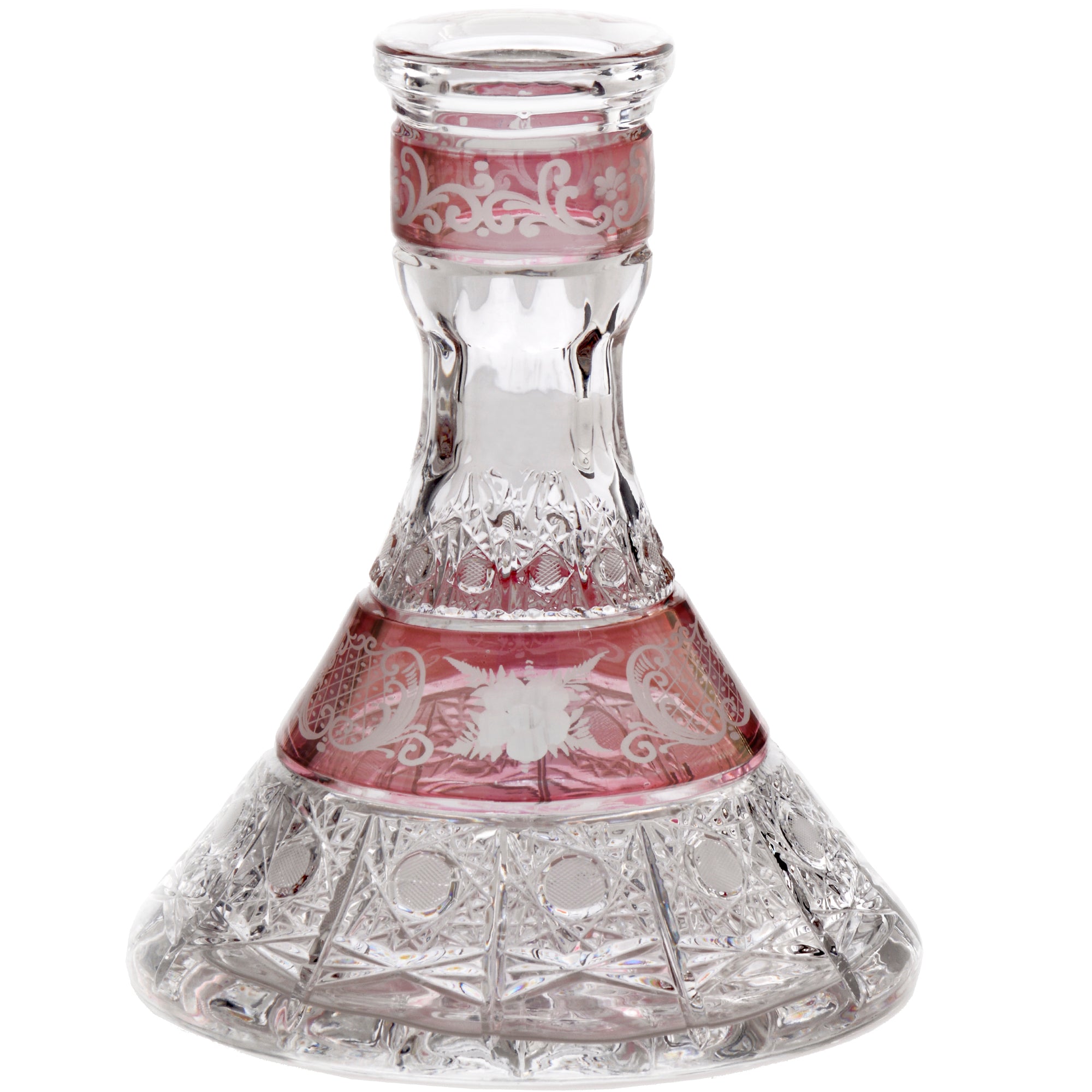 mya-40d1-115-vase-narguil-cristal-rouge-pyramide image 1
