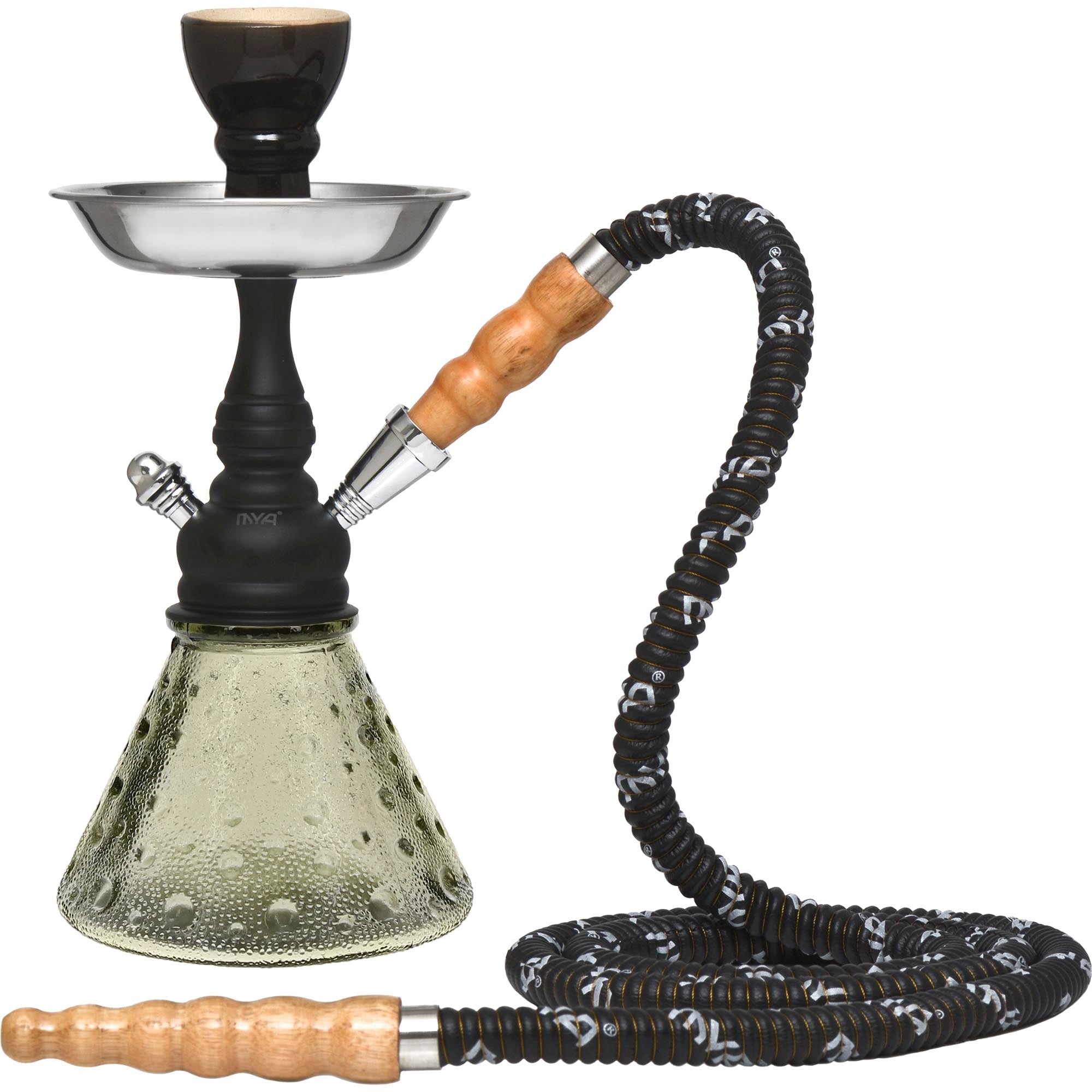 mya-chikita-petit-narguil-verre-gris-28-cm-1-tuyau image 1