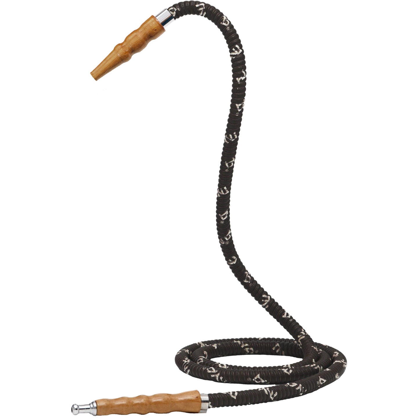 mya-622-tuyau-chicha-cuir-noir-embout-m-tal image 4