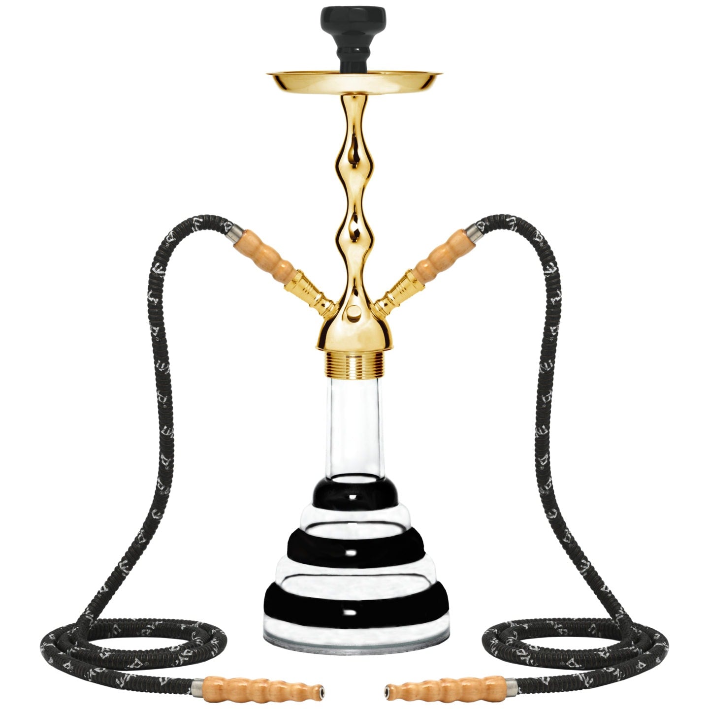 mya-acrylic-274t-200-2h-chicha-acrylique-noire-2-tuyaux image 1