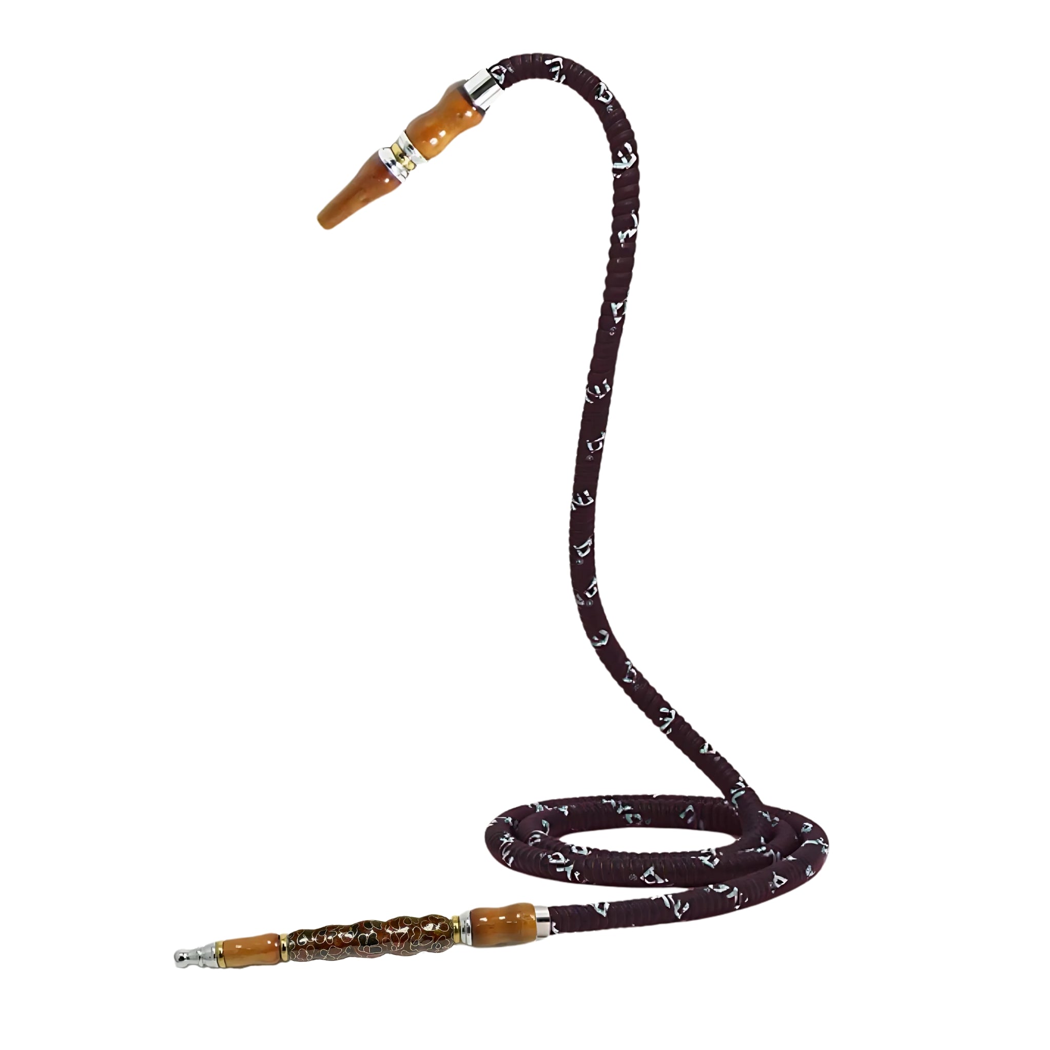 mya-hoses-652-cloisonne-tuyau-chicha-bleu-fonc-cuir image 4