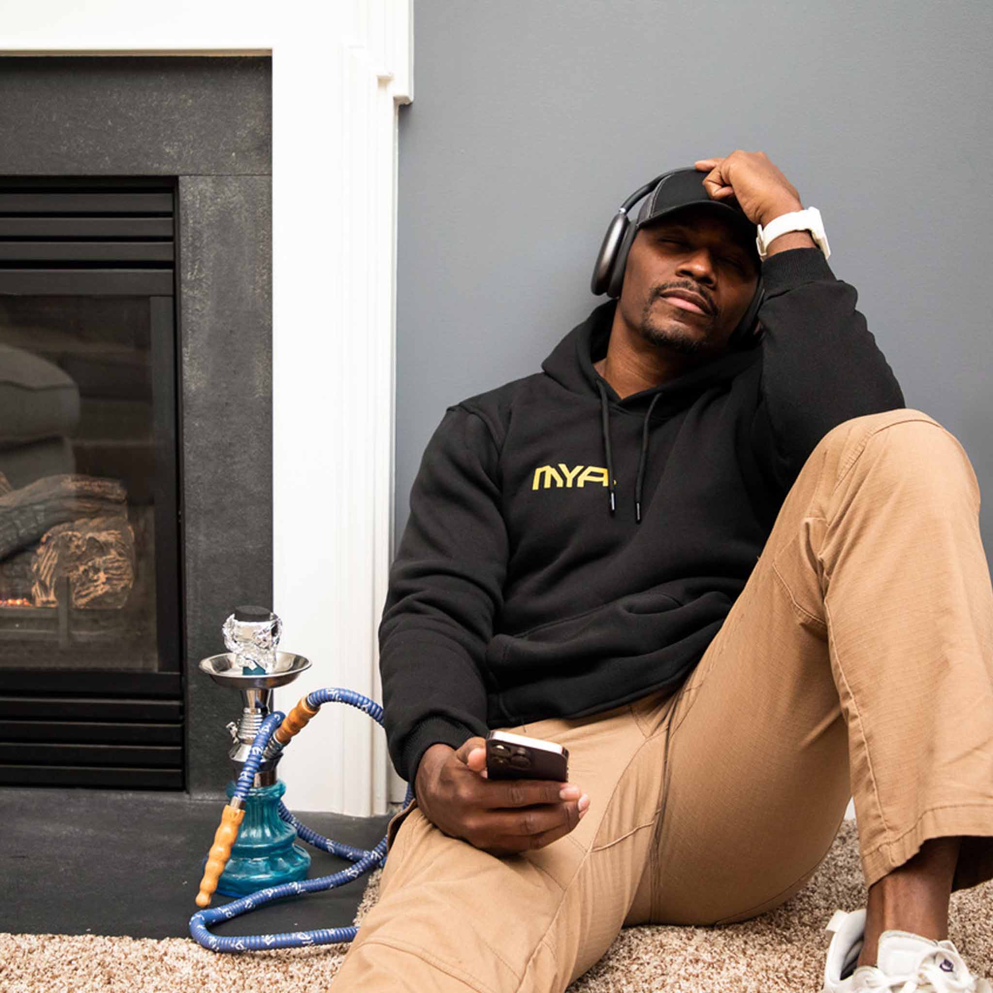 mya-apparel-male-hoodie-sweat-capuche-noir-coton-s image 4