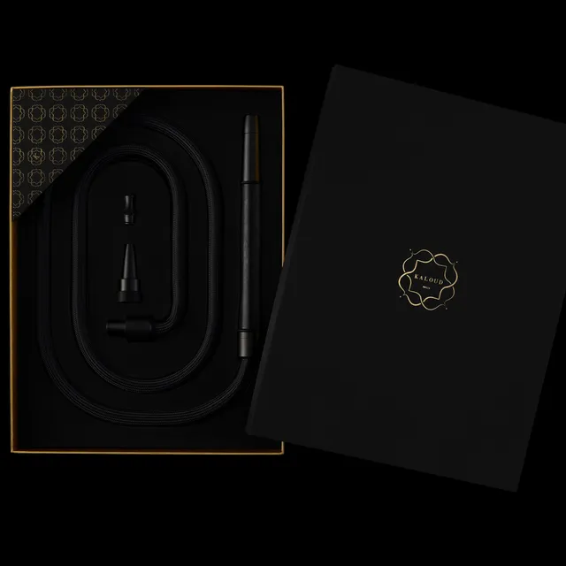 kaloud-aeolis-niris-tuyau-chicha-noir-lavable image 1