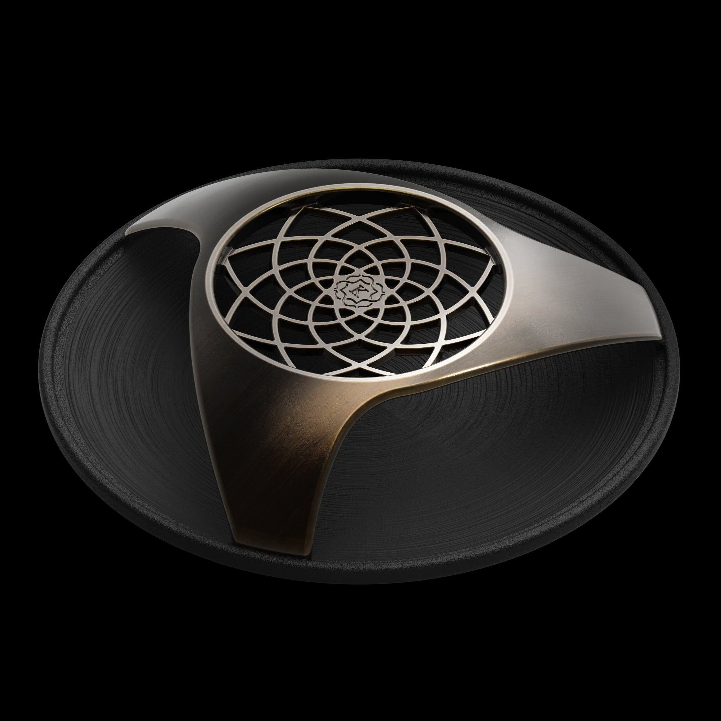 kaloud-aeras-porte-charbon-bronze-lace-cendrier-c-ramique image 1