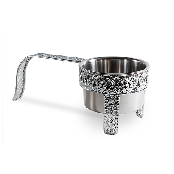 hookah-john-porte-charbon-chicha-argent-manche-long image 1
