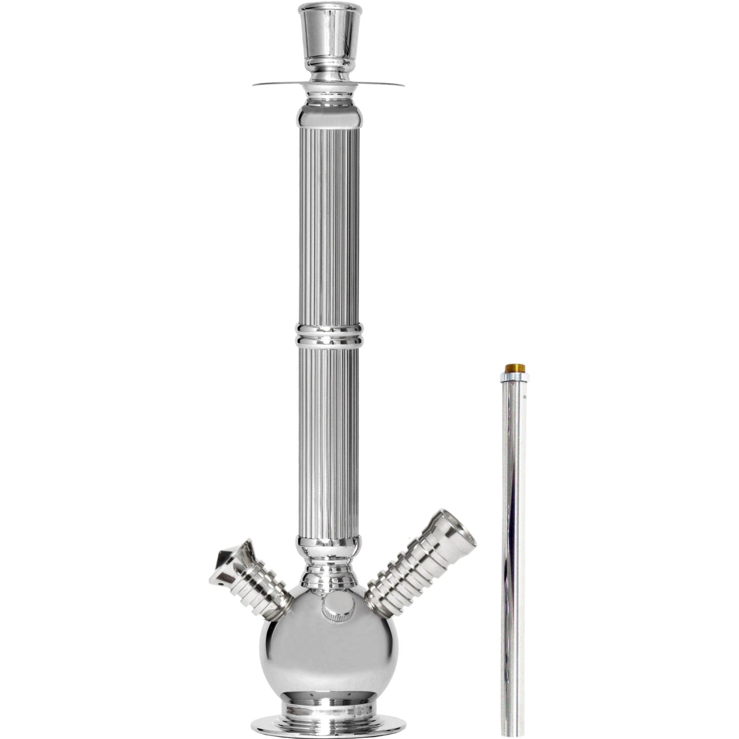 mya-033t-colonne-chicha-laiton-chrome-gyptienne-30cm image 1