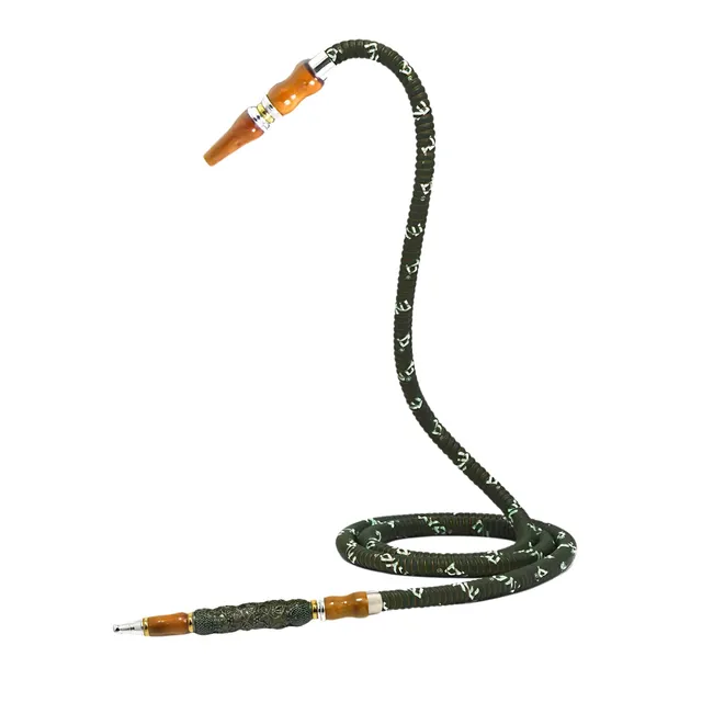 mya-hoses-652-cloisonne-tuyau-chicha-bleu-fonc-cuir image 1