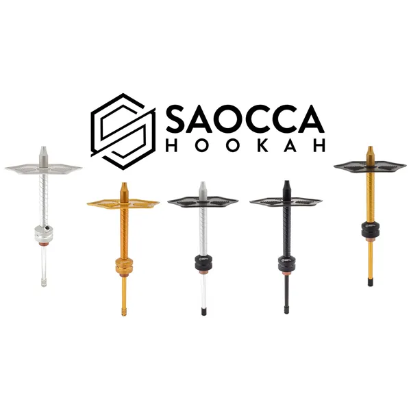 saocca-chicha-inox-noire-tige-et-plateau-grande-61cm image 1