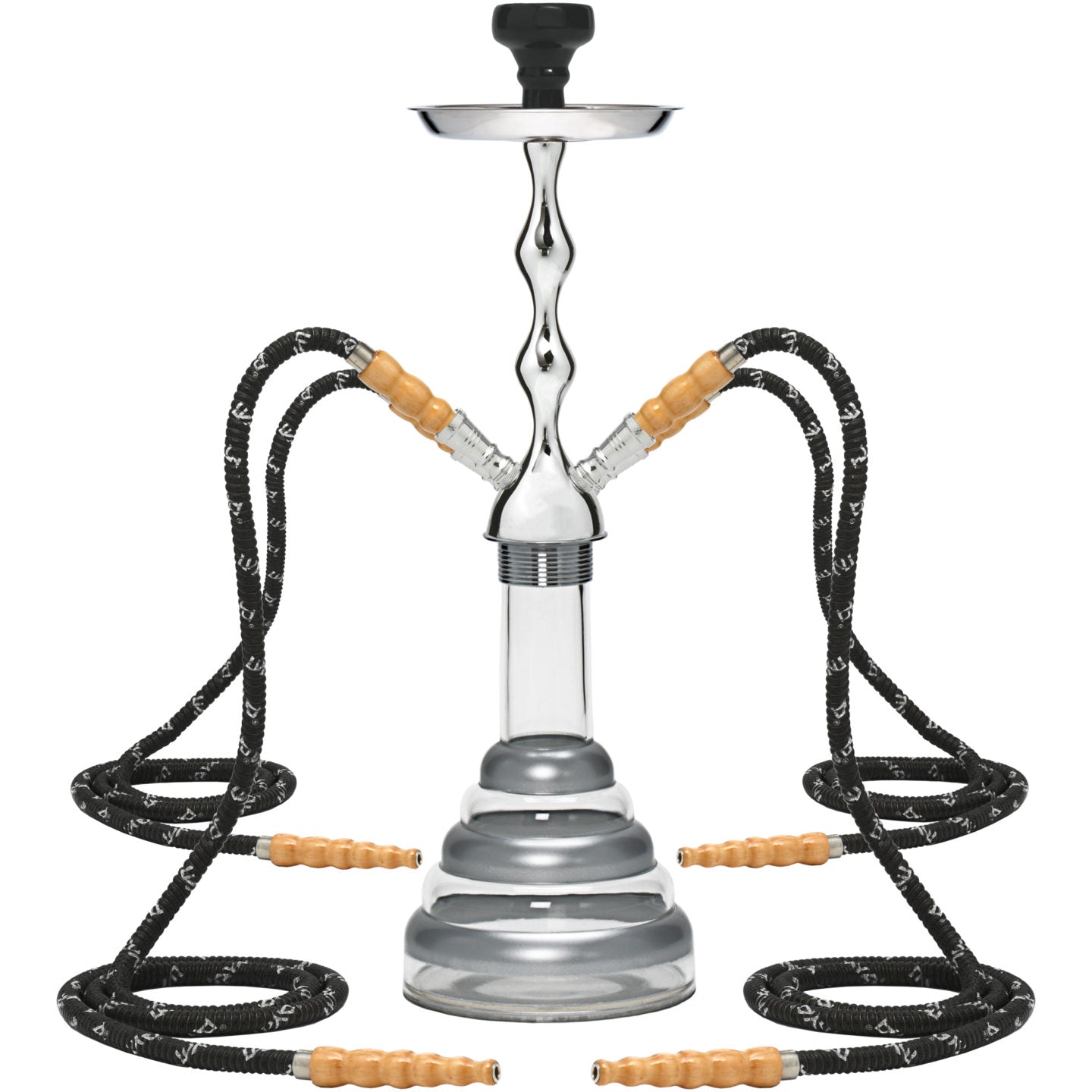 mya-acrylic-hookahs-274t-chicha-acrylique-noire-4-tuyaux image 3
