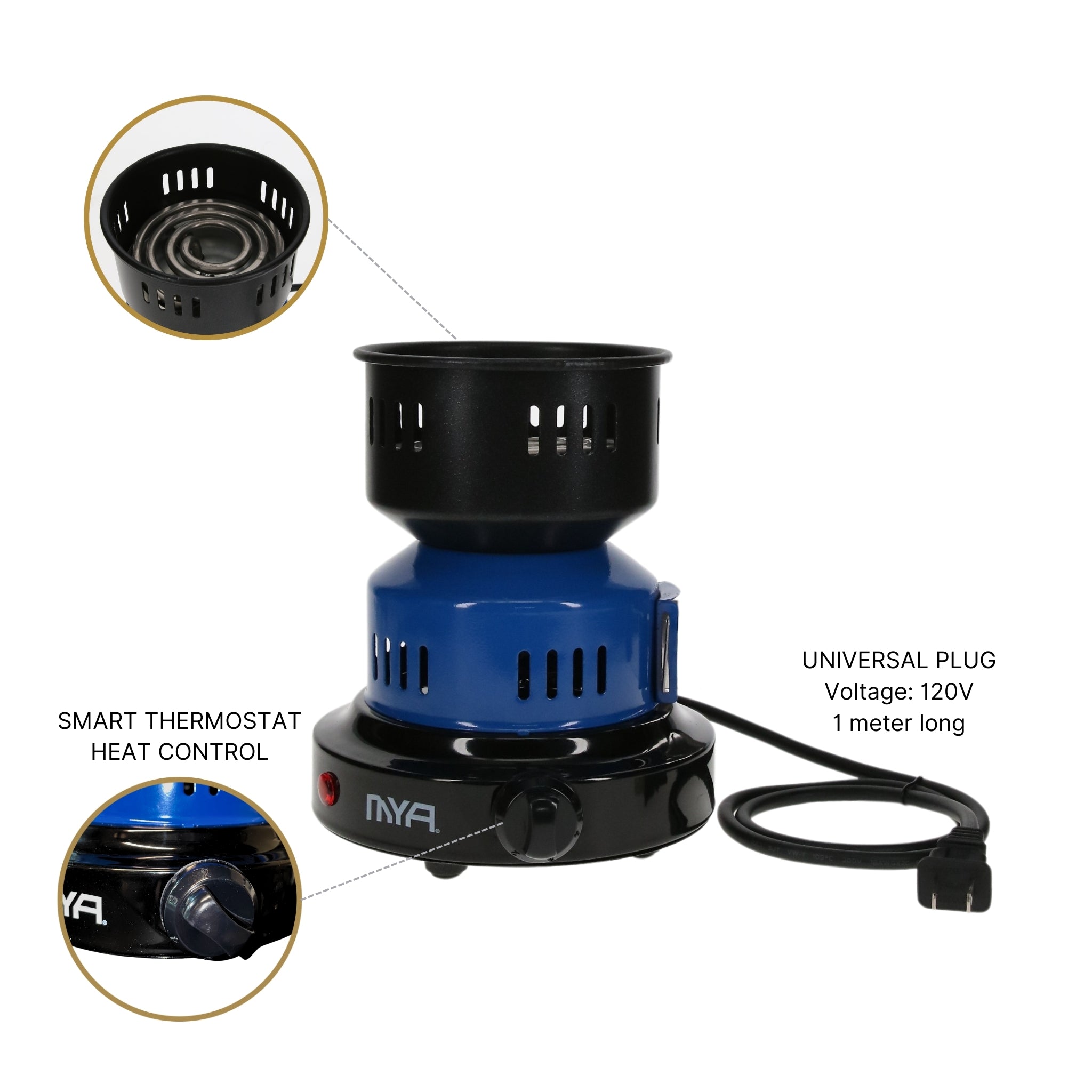 mya-charcoal-burner-allume-charbon-lectrique-noir-650w image 4