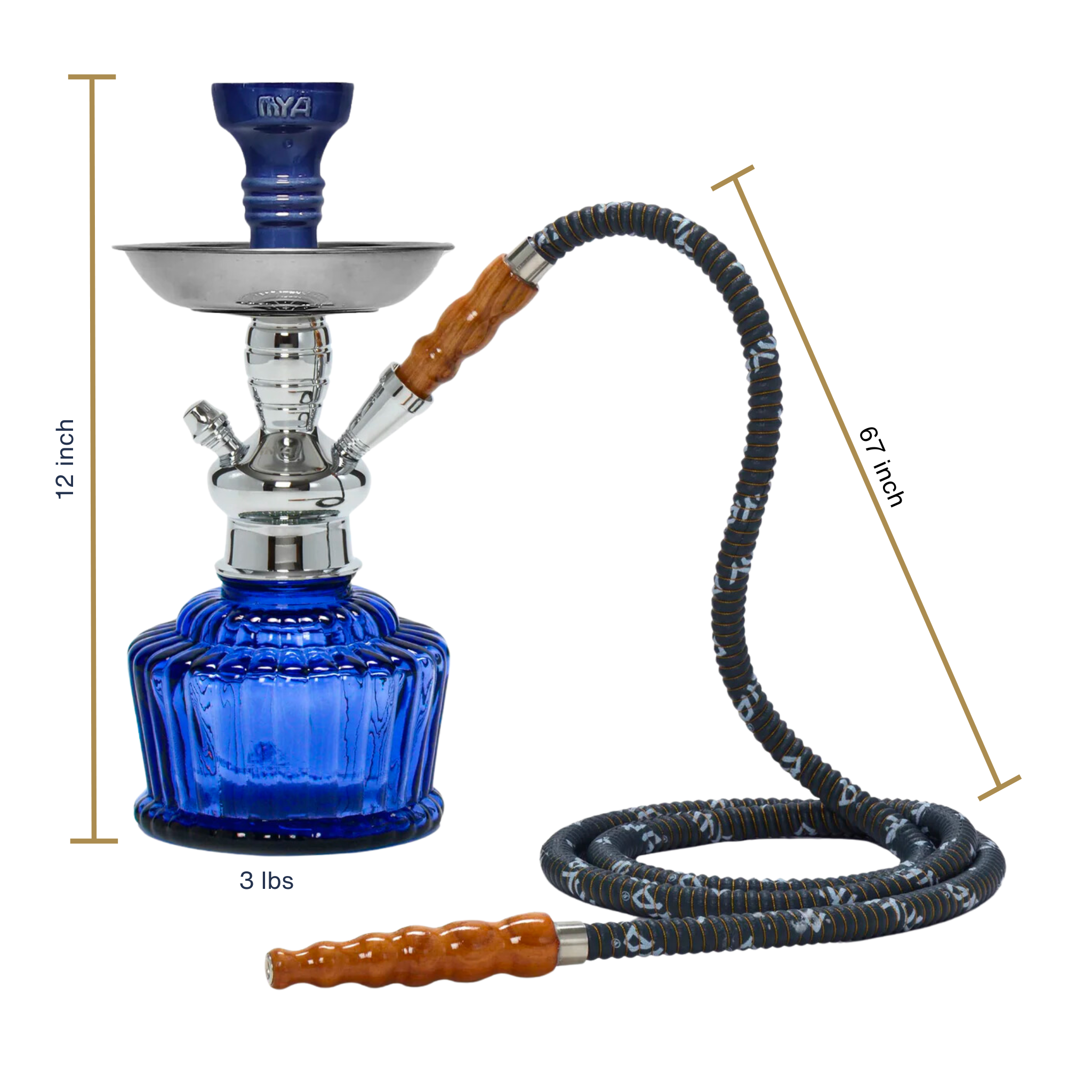 mya-qt-263-100-chicha-verre-bleu-fonc-2-tuyaux image 3