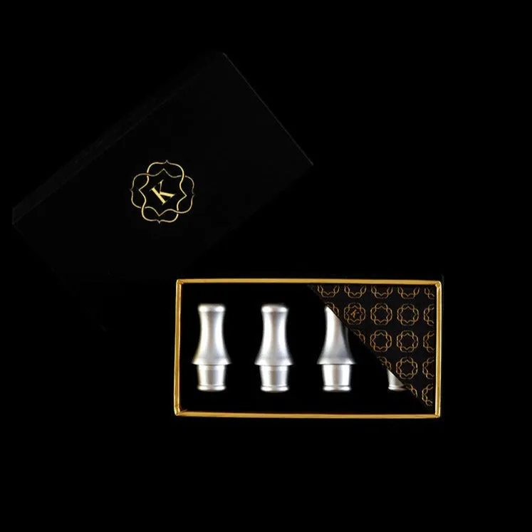 kaloud-aeolis-argis-embouts-tuyau-chicha-inox-x4-argent image 1