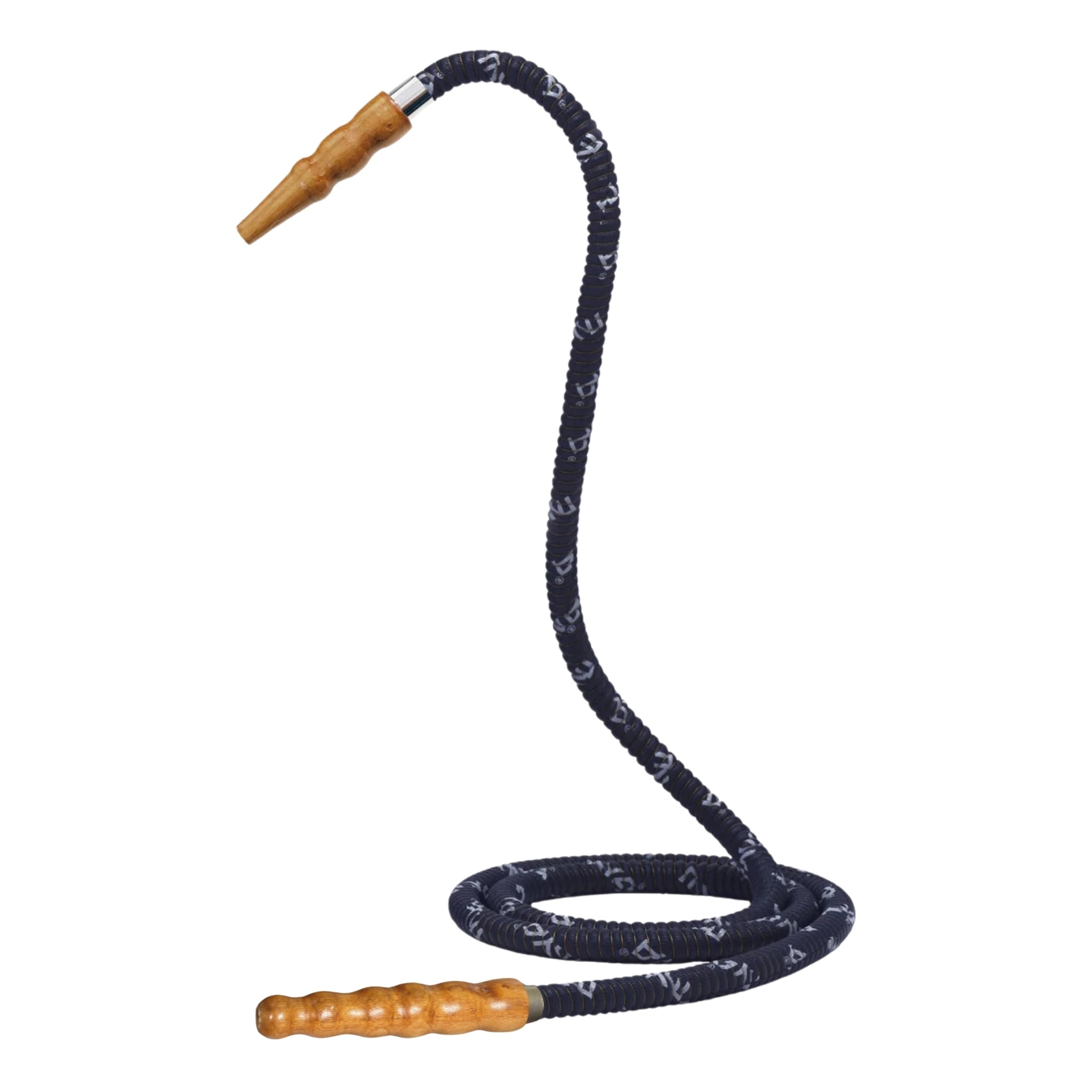 mya-602-tuyau-chicha-cuir-178-cm-manche-bois-noir image 4